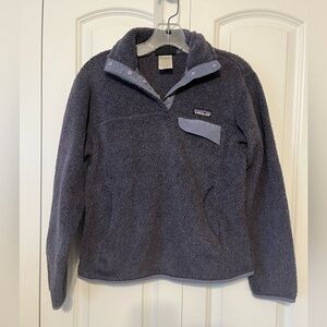 Patagonia Grey Retool Snap T Fleece SweatShirt Sweater‎ Pullover Jacket SMALL